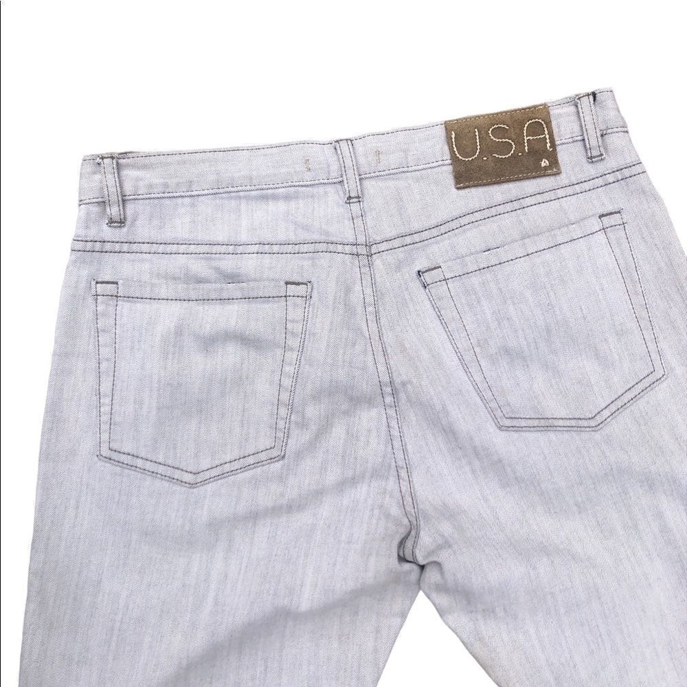 RARE John Varvatos Designer Jeans Size 34 White/Gray - Picture 3 of 13
